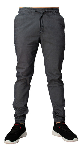 Pantalón Jogger Dril Licrado (pitillo Strech) 4 Bolsillos