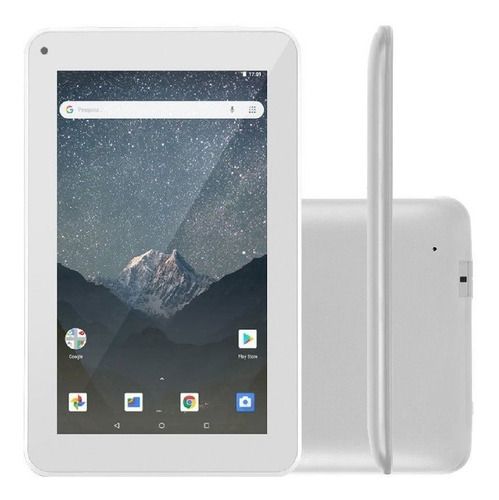 Tablet Branco Wifi M7s Go 16gb + Capa Rosa Infantil -vitrini