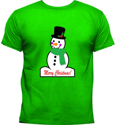 Camisetas Navideñas Muñeco De Nieve Navidad Para Todos