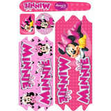 Adesivo Minnie Para Bicicleta Infantil 12/16/20/24