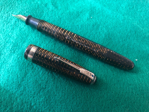 Caneta Tinteiro Parker  Vacumatic Major Ambar 127 Mm 416