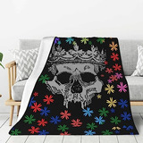 Manta De Halloween, Regalo Amantes Calaveras Y Flores, ...