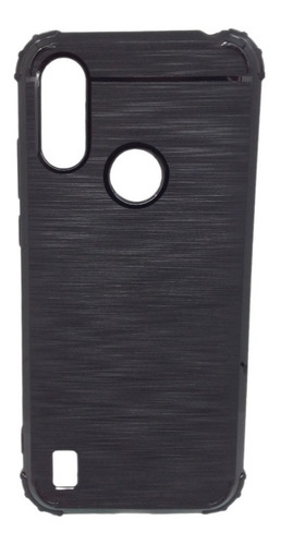 Capa Capinha Para Moto E6i / E6s Anti Impacto Preta Escovada