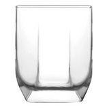 Vaso Tuana Set X12 Vidrio Agua Vino Whisky 320cc Caja Color Transparente