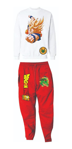 Conjunto Deportivo Dragon Ball Z Goku Jogger+buzo Niños Adul