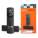 Fire Tv Stick 4k Controle Remoto Por Voz Com Alexa - Amazon