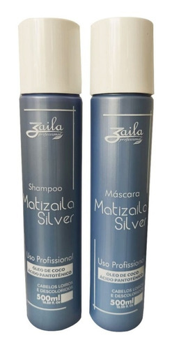 Kit Shampoo E Mascara Matizador Silver Cabelos Loiros 500ml