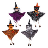 2023 Fiesta Halloween Bruja Calabaza Gato Negro 4 Colgantes