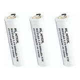 Bat. Aa 600mah C/ Terminais Rontek 1,2v (kit C/3 Peças)