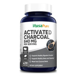 Nusapure I  Activated Charcoal  I 840mg I 200 Veg Capsules