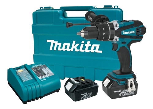 Parafusadeira Furadeira Impacto Bateri Dhp458rfe3 Makita 18v Cor Azul-turquesa 110v/220v