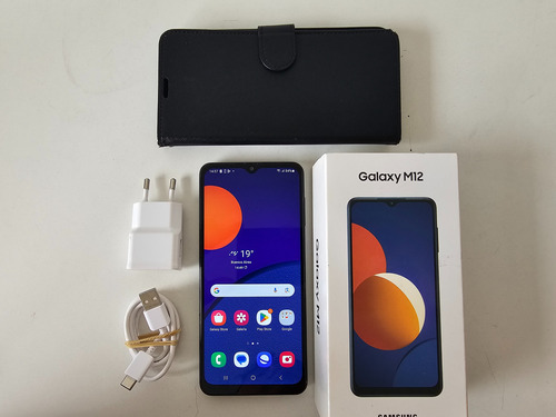 Samsung M12 128gb + Caja, Cargador Y Cable + 1 Funda