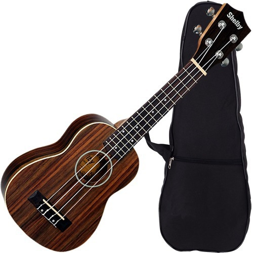 Ukulele Su21r Shelby Soprano 21 Acústico Basswood + Capa Bri