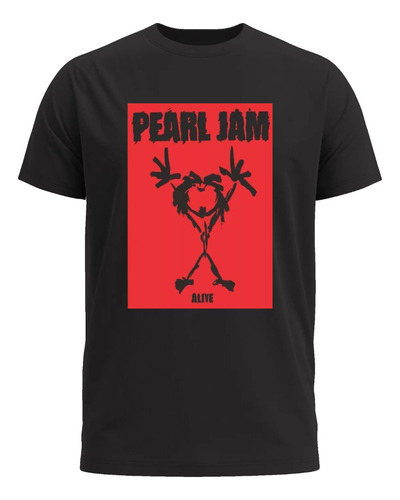 Camiseta Preta Pearl Jam Eddie Vedder Rock Grunge P653