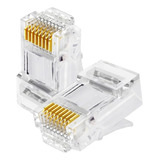 Pack X10 Conector Rj45 Cable De Red Conectores Macho