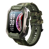 Smartwatch Reloj Inteligente Tank C20 Verde Militar 5 Atm