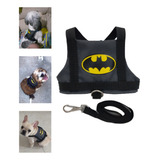 Coleira Peitoral Para Cachorro Gato Pet Batman Tam: M