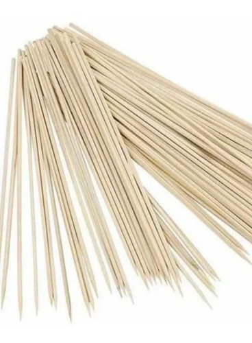 Brochetas De Bambu 30cm Palitos De Madera 255 Piezas