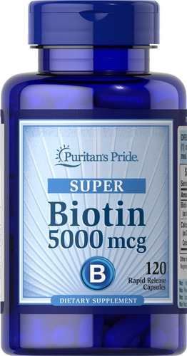 Puritan's Pride | Biotin | 5000mcg | 120 Rapid Capsules