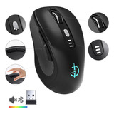 Mouse Inalámbrico Bluetooth Recargable Ergonomía 2.4g 4modos