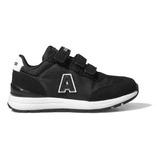 Zapatillas Addnice Los Angeles Ii Velcro Negro Niño