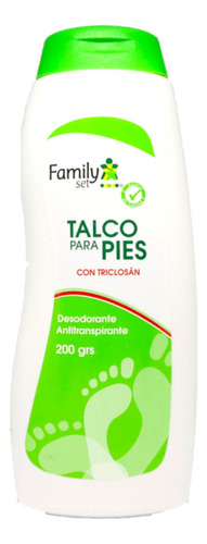 Family Set Talco Para Pies Desodorante Antitranspirante 200g