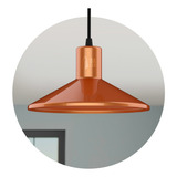 Campana Lampara Colgante Industrial Vintage Led E27 Cobre