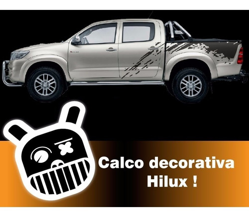 Calco Ploteo Mud Toyota Hilux Calcomania Vinilo M