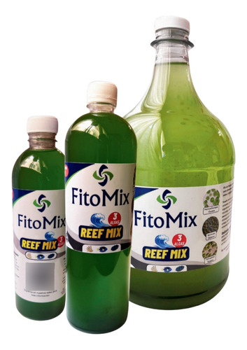 Fito Mix Reef Mix Fitoplancton Marino 1 Galón Para Acuario 