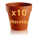 Maceta Terracota Barro Común N° 12 X 10 Unidades Blum