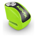 Candado De Disco Kovix Knn1 Pinn 6mm Verde Fluo