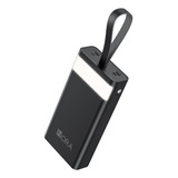 Power Bank Portatil 30000mah Dual Puerto Con Linterna 1hora