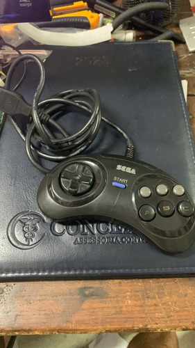 Controle Joystick Sega 6 Botões Mega Drive Preto