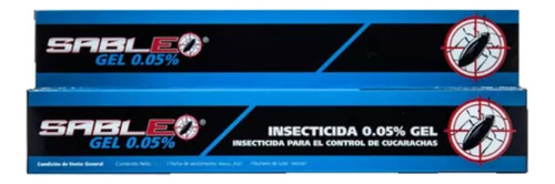 Insecticida Sable Gel Cucarachas Jeringa 5gr Sertec