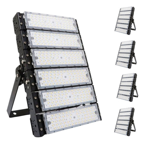 Kit 5 Refletor Modular 300w Led Holofote Ip67 Prova D'água 