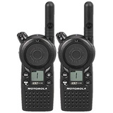 Paquete De 2 Walkie Talkies Radio (uhf) Bidireccionales Moto