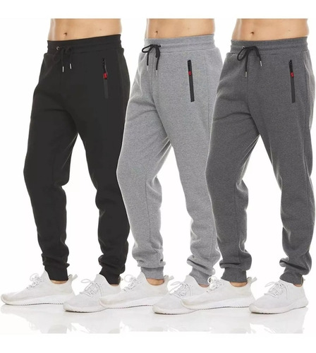 Pantalón Buzo Hombre Liso, Jogger Deportivo ( Sin Polar)