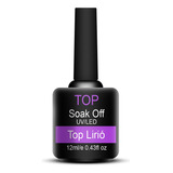 Top Coat Lirio Led Uv Soak Off Profissional 12ml Manicure