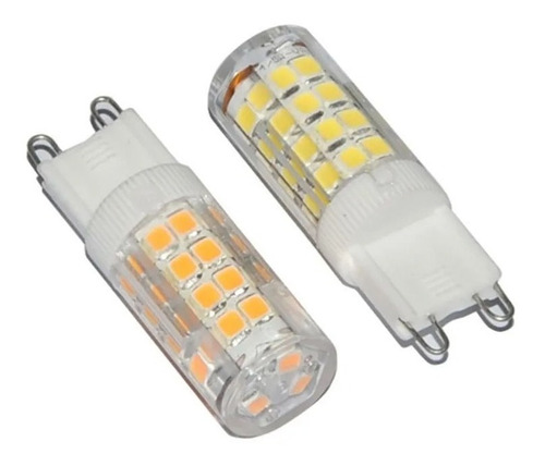 Pack X5 Ampolleta Led G9 Led 6 Watts Frías Y Cálidas