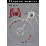 Kit Calcos Para Ruedas De Bicicletas Reflectivo 15mm.