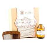 Peine Madera Aceite Dandy Caja Barba Hombre Regalo Diseño Ed