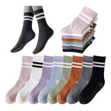 Calcetines Antideslizantes Para Yoga Y Pilates, 8 Unidades