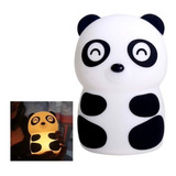 Lampara De Panda Recargable Usb Noche Quitamiedos Multicolor