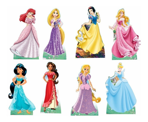 Princesas Da Disney Kit Com 8 Displays De Mesa