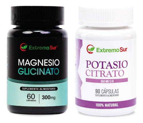 Magnesio Glicinato + Potasio Citrato, Pack
