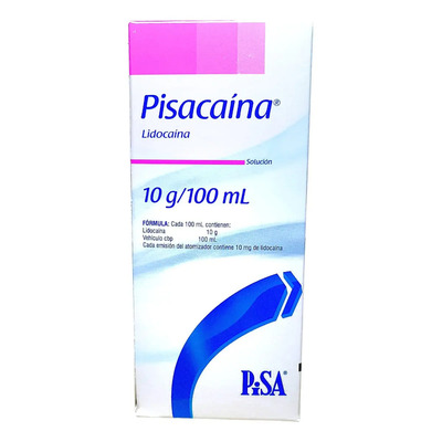 Pisacaina Solución 10 G\u002F100 Ml, 1 Envase 115 Ml Con Atomizador Manual | Envío gratis