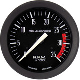 Reloj Tacómetro Electrónico Para Motor Diesel 12v Ó 24v Ø 80 Mm Línea Classic O Blanca Orlan Rober Fondo Negro O Blanco 