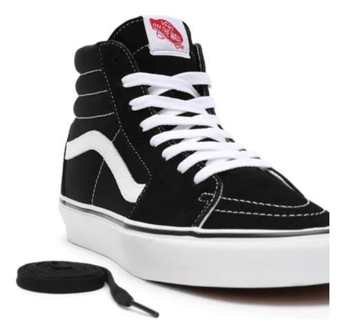 Vans Sk8 Hi Black White Unissex