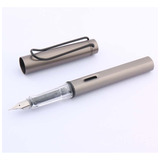 Pluma Fuente Aluminio Tipo Lamy Al-star + Conv + 2 Cartuchos