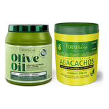 Forever Liss Professional Kit Umectação De Abacate Com Máscara Olive Oil 950g Com Crem
